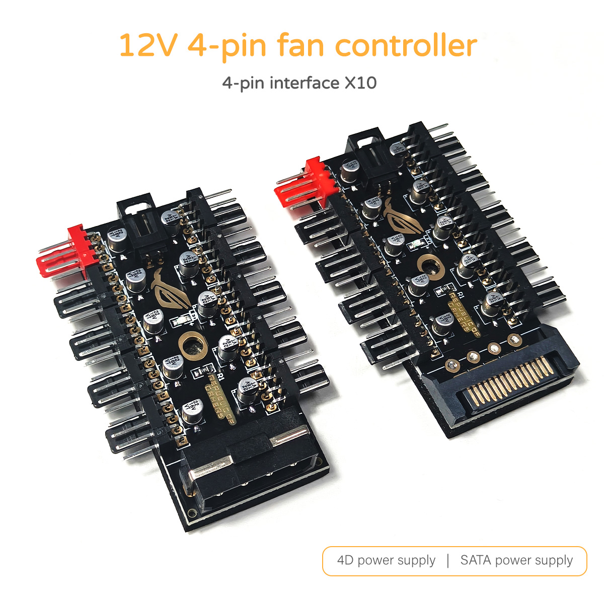 Pc Power Supply - Контроллер вентиляторов PWM 12В, 4-контактный, 10-портовый