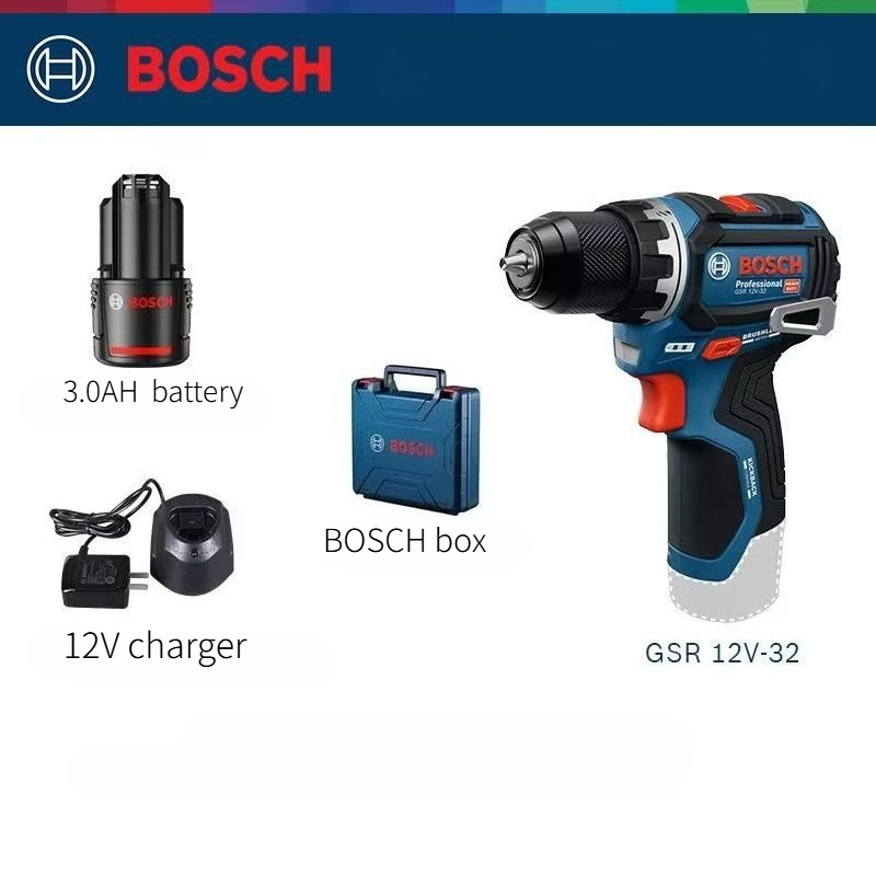 Power Supply 12V - Аккумуляторная ручная дрель-шуруповерт Bosch 12V GSR12V-32,