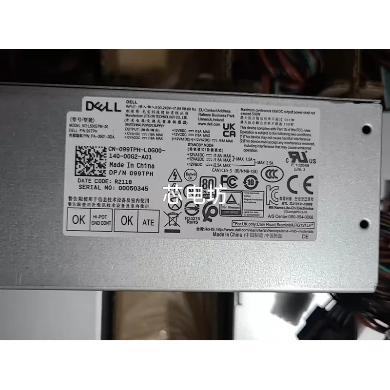 Блок питания Dell 600W 500W, с – обзор и цена Power Supply 500W