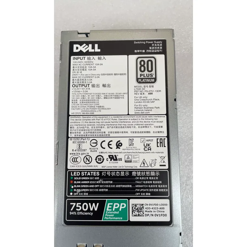 для блока питания DELL 750W EP – обзор и цена Power Supply 750W