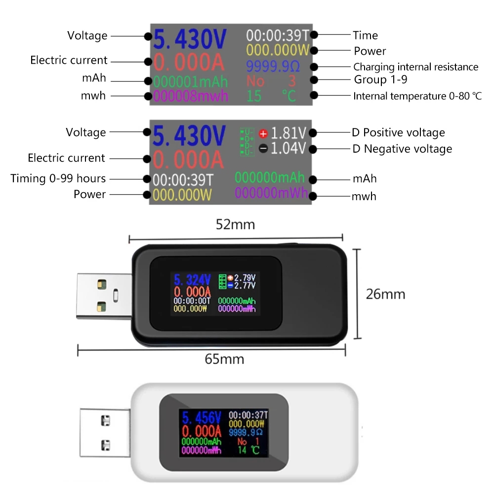 10 в 1 USB-тестер, цифровой во – обзор и цена Power Supply Tester